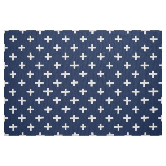 Crosses Pattern - Indigo Stof (Fat Quarter)