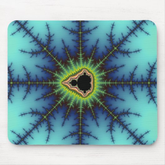 Crosshaar - Fractal Mousepad Muismat (Voorkant)
