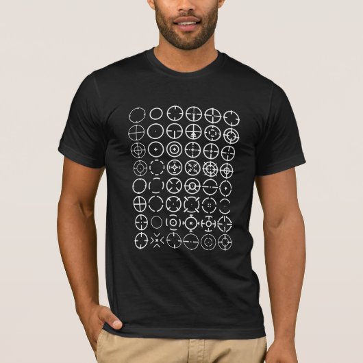 ⌖ Crosshair Reticles T-Shirt (Voorkant)