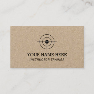Crosshair Sjabloon voor business card voor Target- Visitekaartje