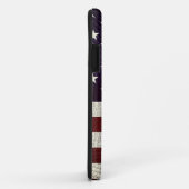 Crosshatch-Amerikaanse vlag Aangepast Case-Mate iPhone Case (Achterkant/rechts)