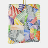 Crosshatch Quilt I Keramisch Ornament (Rechts)