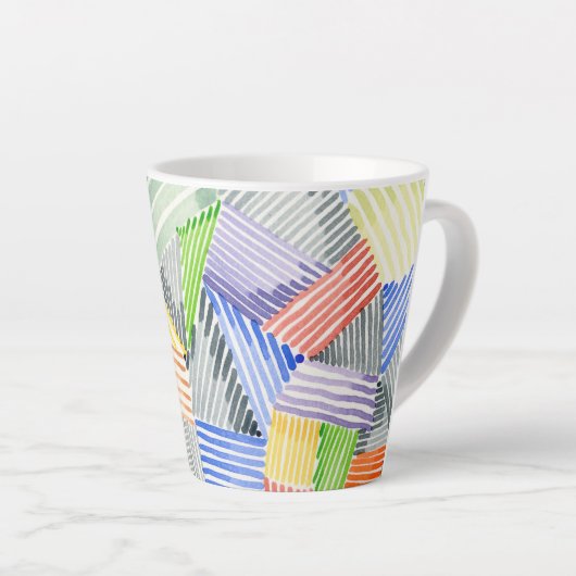 Crosshatch Quilt I Latte Mok (Rechterhoek)