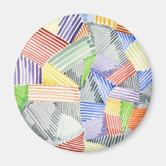 Crosshatch Quilt I Magneet (Voorkant)