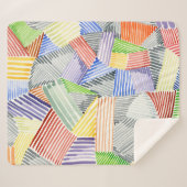 Crosshatch Quilt I Sherpa Deken (Voorkant (horizontaal))