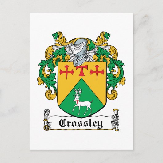 Crossley Family Crest Briefkaart (Voorkant)