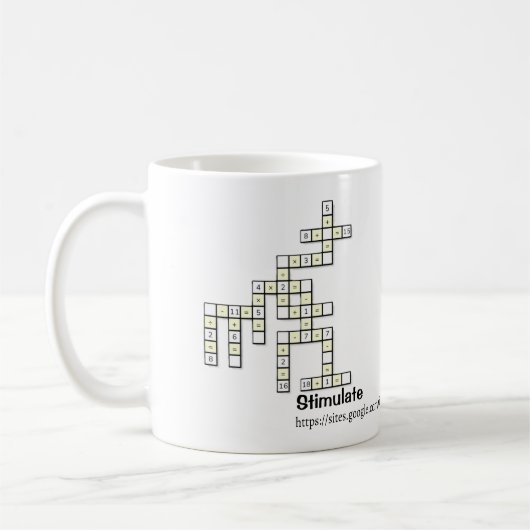 Crossmath Puzzel 2 Koffiemok (Links)