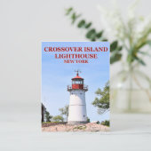 Crossover Island Lighthouse, New York Briefkaart (Staand voorkant)