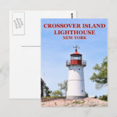 Crossover Island Lighthouse, New York Briefkaart (Voorkant / Achterkant)