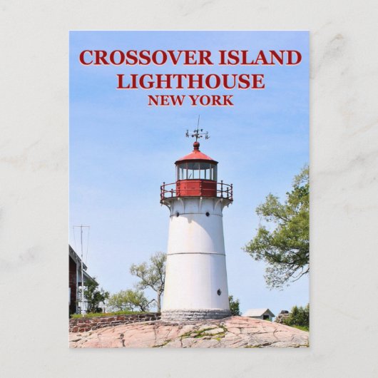 Crossover Island Lighthouse, New York Briefkaart (Voorkant)