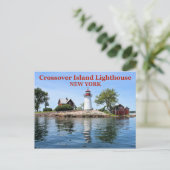 Crossover Island Lighthouse, New York Briefkaart (Staand voorkant)