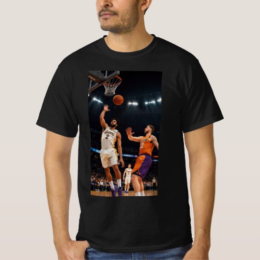 Crossover King: Premium Basketball Motion T-shirt (Voorkant)