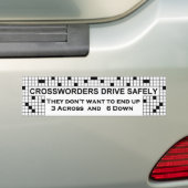 Crossword Bumpersticker (Op auto)