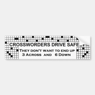 Crossword Bumpersticker