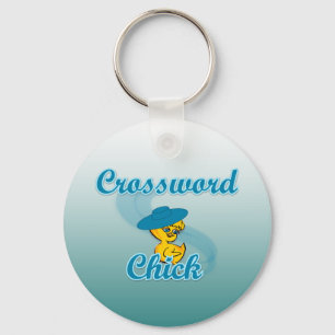 Crossword Chick #3 Sleutelhanger