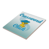 Crossword Chick #3 Tegeltje (Zijkant)