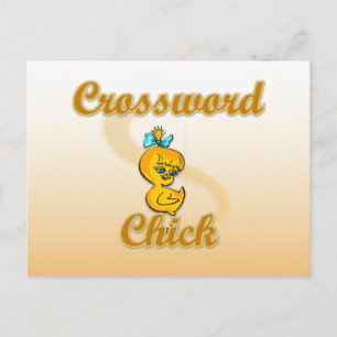 Crossword Chick Briefkaart