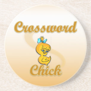 Crossword Chick Zandsteen Onderzetter