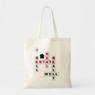 Crossword I VERKOPEN REAL ESTATE Tote Bag