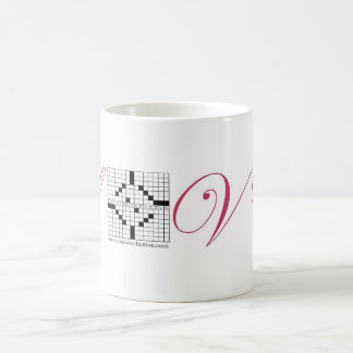 Crossword Love Cup in Script Koffiemok