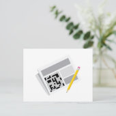 Crossword Puzzle Briefkaart (Staand voorkant)