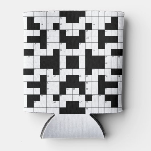 Crossword Puzzle Design Beverage Koelbox Blikjeskoeler (Voorkant)