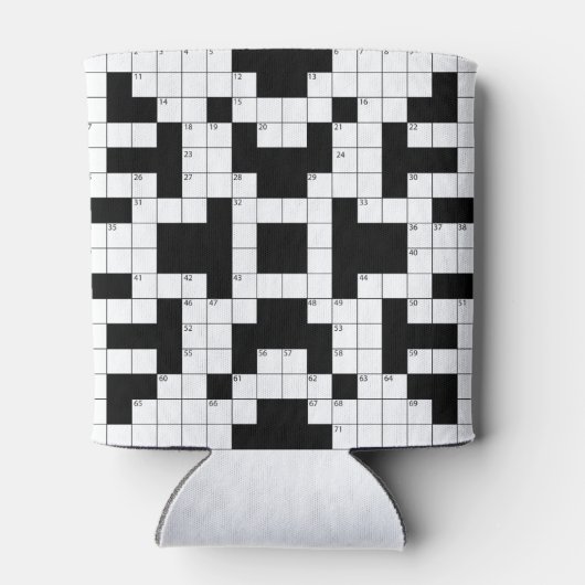 Crossword Puzzle Design Beverage Koelbox Blikjeskoeler (Achterkant)
