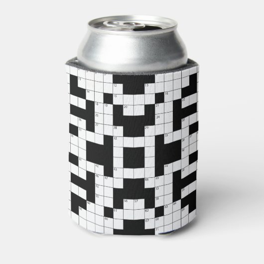Crossword Puzzle Design Beverage Koelbox Blikjeskoeler (Blikje Achterkant)