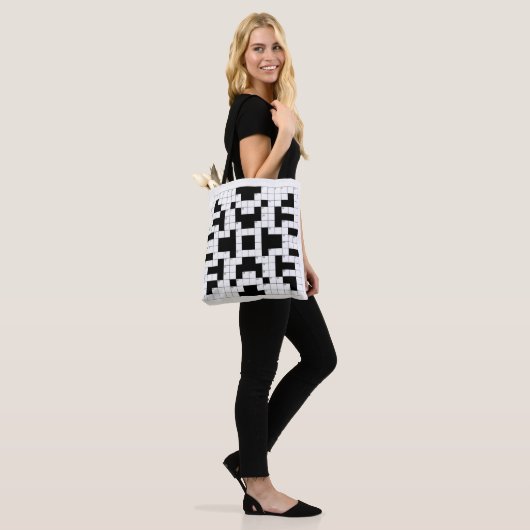 Crossword Puzzle Design Canvas tas (Op model)