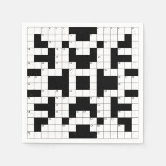 Crossword Puzzle Design Paper Napkin Servet