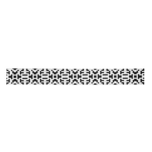 Crossword Puzzle Design Ribbon Lint (Voorkant)