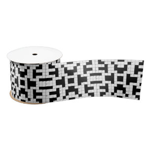 Crossword Puzzle Design Ribbon Lint