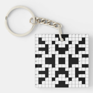 Crossword Puzzle Design Sleutelhanger