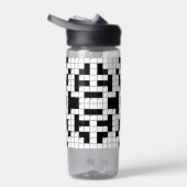 Crossword Puzzle Design Water Fles (Rechts)