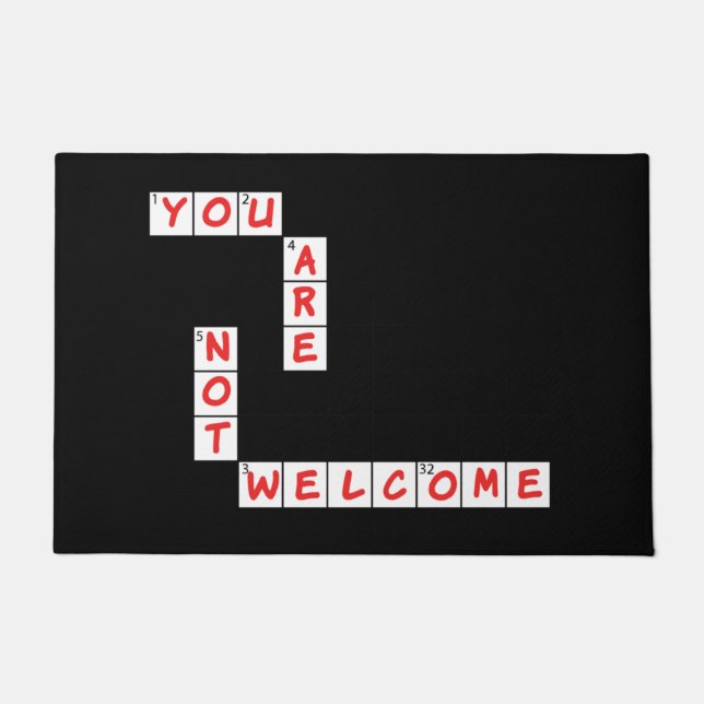 Crossword Puzzle-deur — Mat (Voorkant)