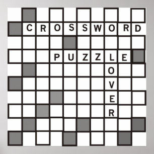 Crossword Puzzle Lover Poster