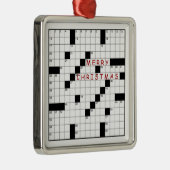 Crossword Puzzle Metalen Ornament (Rechts)