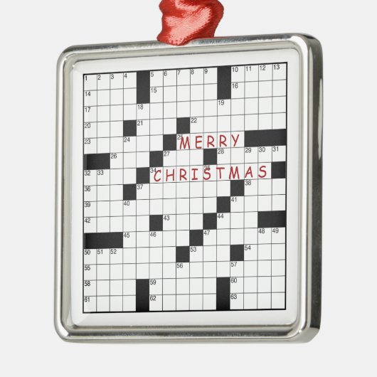 Crossword Puzzle Metalen Ornament (Links)