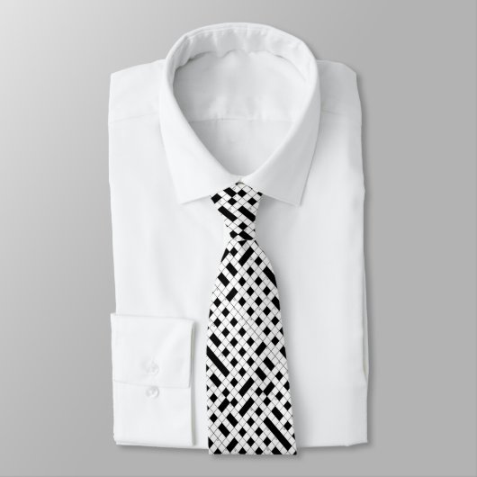 Crossword Puzzle Pattern Stropdas (Gebonden)