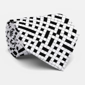 Crossword Puzzle Pattern Stropdas (Opgerold)