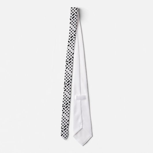 Crossword Puzzle Pattern Stropdas (Achterkant)