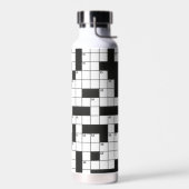 Crossword Puzzle Pattern Waterfles (Links)