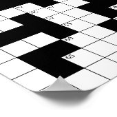 Crossword Puzzle Poster (Hoek)
