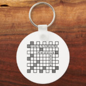 Crossword Puzzle Sleutelhanger (Voorkant)