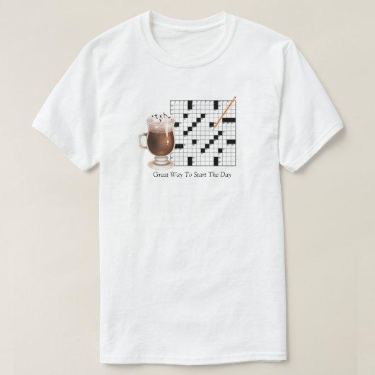 Crossword Puzzle T-Shirt (Design voorkant)