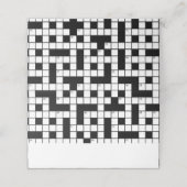 Crossword Puzzle Theme Birthday (Buitenkant ongevouwen)