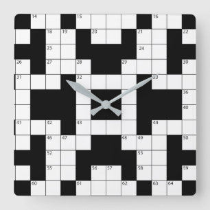 Crossword Puzzle  Vierkante Klok