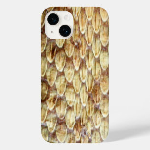 CROTALUS, AFGEDRUKT RATTLESNAKE SKIN-crème Brown Case-Mate iPhone 14 Hoesje