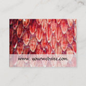 CROTALUS MONOGRAM, rood goud metaalpapier Visitekaartje (Achterkant)