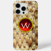 CROTALUS RED RUBY GEM MONOGRAM Case-Mate iPhone CASE (Achterkant)